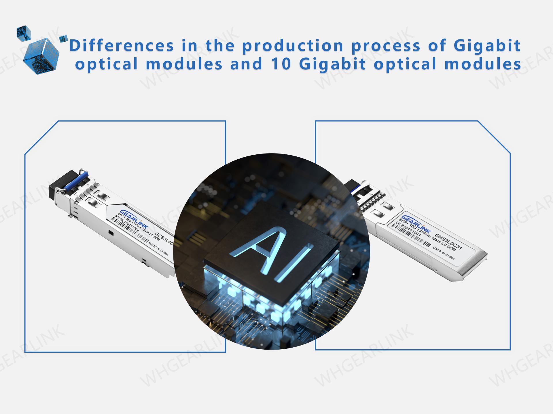 Differences in the production process of Gigabit optical modules and 10 Gigabit optical modules