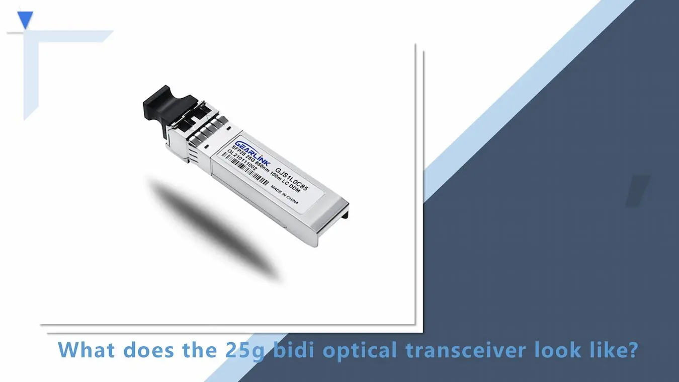 what does the 25g bidi optical transceiver look like